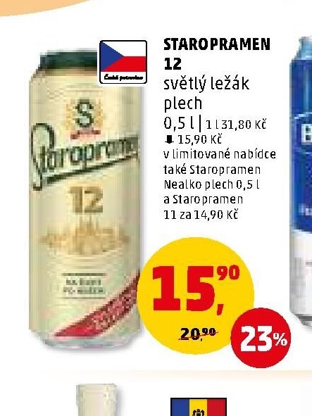 Staropramen 12 světlý ležák plech - Penny Market aktualniletaky.eu