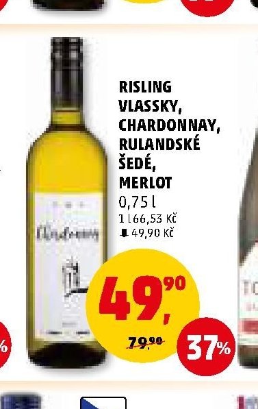Risling vlassky, Chardonnay, Rulandské šedé, Merlot - Penny Market aktualniletaky.eu