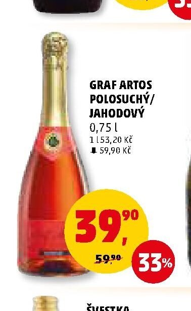 Graf Artos polosuchý/jahodový - Penny Market aktualniletaky.eu