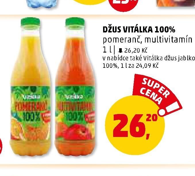 Džus Vitálka 100% - Penny Market aktualniletaky.eu