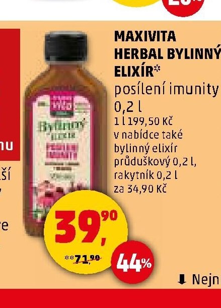 Maxivita Herbal Bylinný elixír - Penny Market aktualniletaky.eu