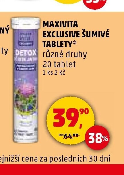 Maxivita Exclusive šumivé tablety - Penny Market aktualniletaky.eu