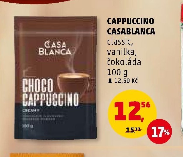 CAPPUCCINO CASABLANCA classic, vanilka, čokoláda 100 g - Penny Market aktualniletaky.eu