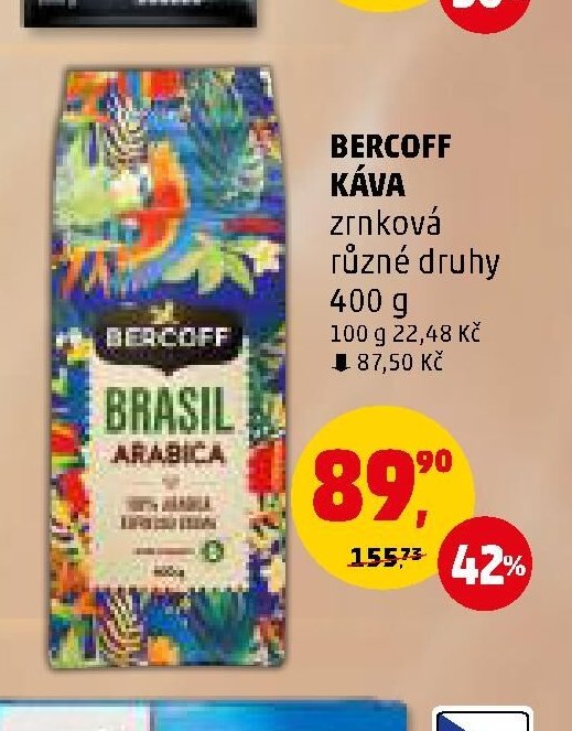 BERCOFF KÁVA zrnková různé druhy 400 g - Penny Market aktualniletaky.eu