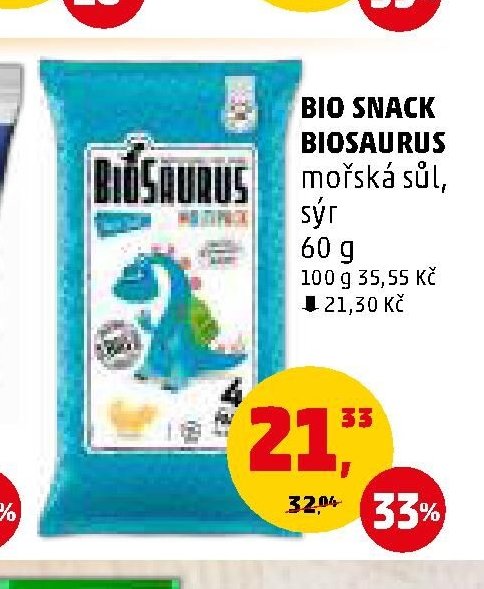 Bio snack Biosaurus - Penny Market aktualniletaky.eu