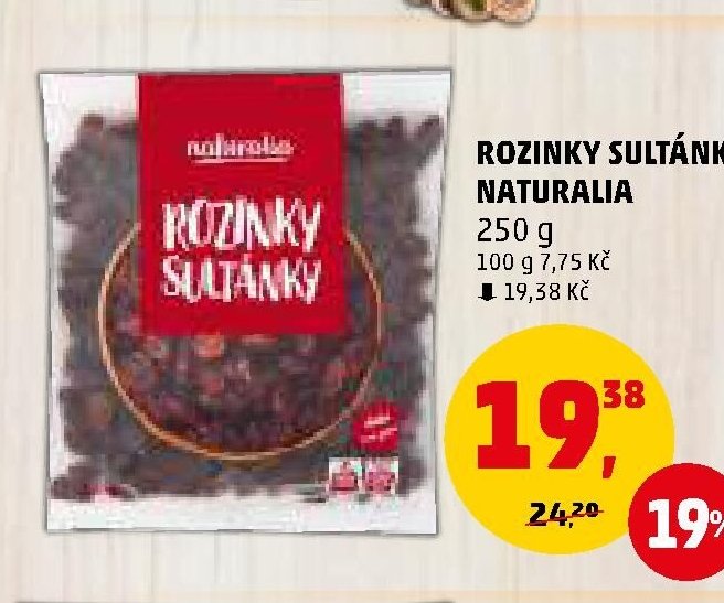 Rozinky sultánky Naturalia - Penny Market aktualniletaky.eu