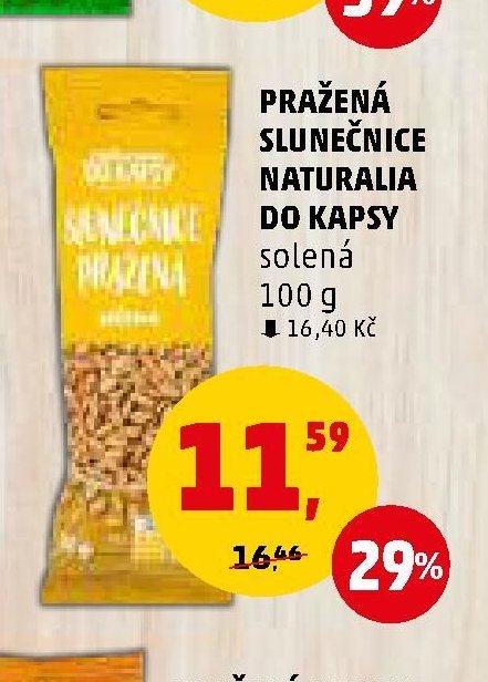 Pražená slunečnice Naturalia do kapsy - Penny Market aktualniletaky.eu
