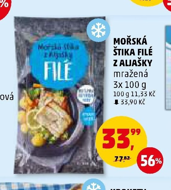 MORSKÁ ŠTIKA FILÉ Z ALAJSKY mražená 3x 100 g - Penny Market aktualniletaky.eu
