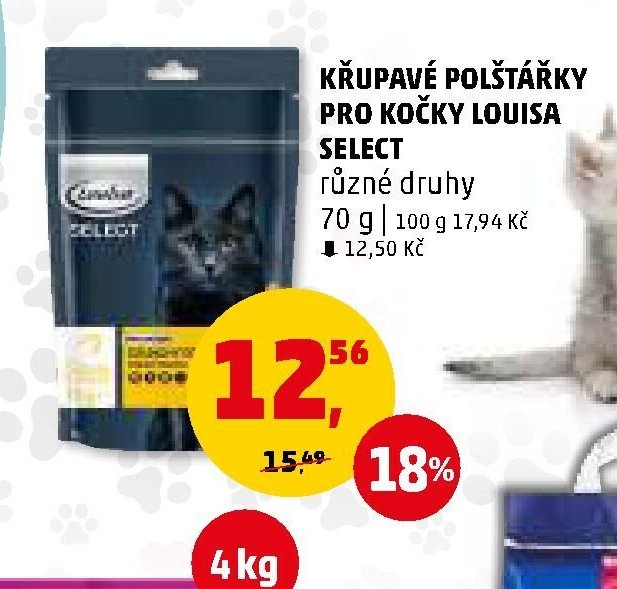 KŘUPAVÉ POLŠTÁŘKY PRO KOČKY LOUISA SELECT - Penny Market aktualniletaky.eu