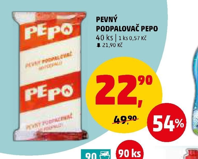 Pevný podpalovač Pepo - Penny Market aktualniletaky.eu