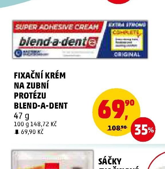 FIXAČNÍ KRÉM NA ZUBNÍ PROTÉZU BLEND-A-DENT - Penny Market aktualniletaky.eu