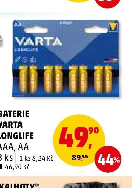 BATERIE VARTA LONGLIFE - Penny Market aktualniletaky.eu