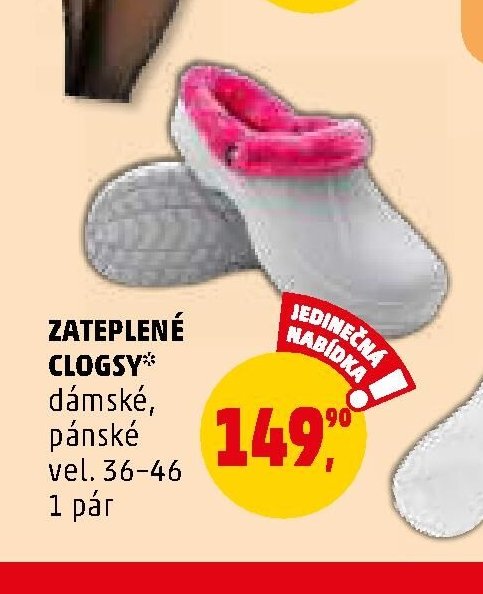 ZATEPLENÉ CLOGSY - Penny Market aktualniletaky.eu