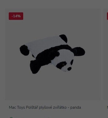 Mac Toys Polštář plyšové zvířátko - panda - Pompo aktualniletaky.eu