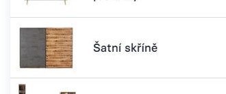 Šatní skříně