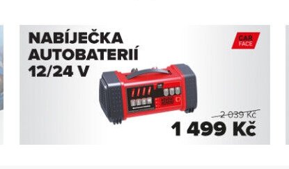 Nabíječka autobaterií 12/24 V