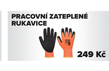 Pracovní zateplené rukavice