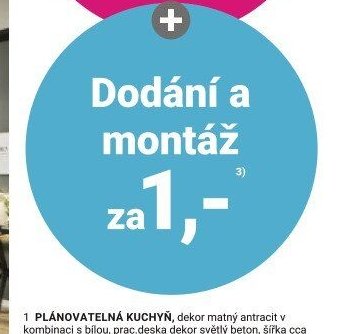 Dodání a montáž za 1,-