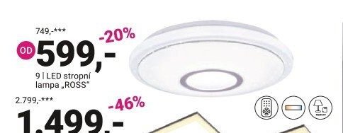 9 | LED stropní lampa „ROSS“