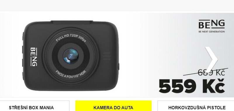 Kamera do auta BENG