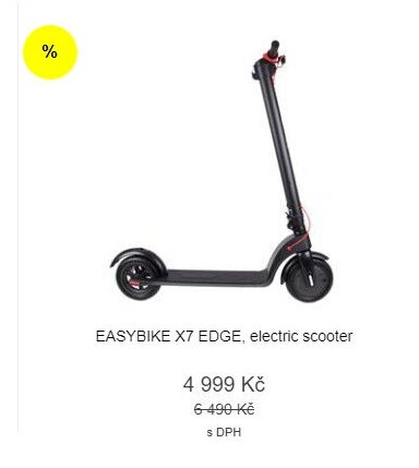EASYBIKE X7 EDGE, electric scooter