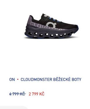 ON CLOUDMONSTER BĚŽECKÉ BOTY - Intersport aktualniletaky.eu