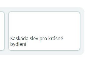 Kaskáda slev pro krásné bydlení