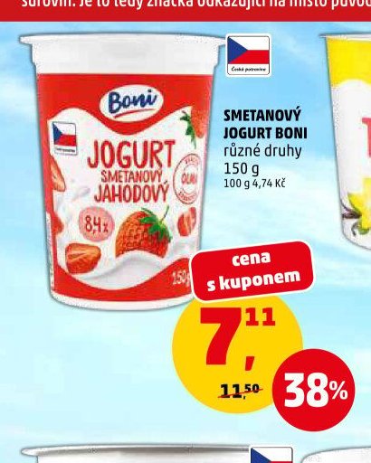 SMETANOVÝ JOGURT BONI různé druhy 150 g - Penny Market aktualniletaky.eu