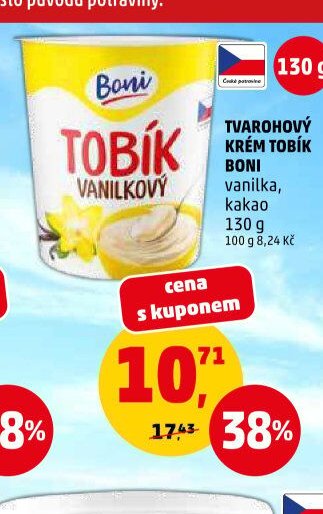 TVAROHOVÝ KRÉM TOBÍK BONI vanilka, kakao 130 g - Penny Market aktualniletaky.eu