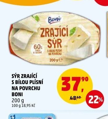 SÝR ZRAJÍCÍ S BÍLOU PLÍSNÍ NA POVRCHU BONI - Penny Market aktualniletaky.eu