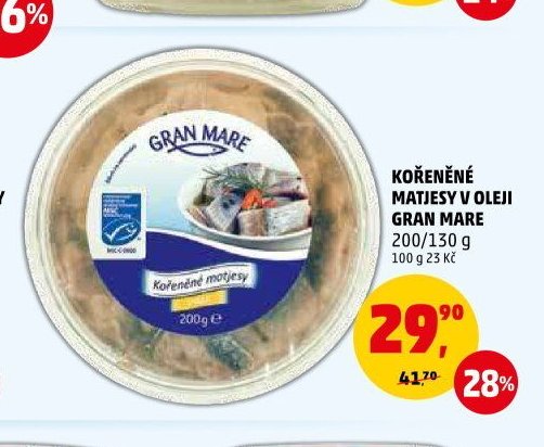 KOŘENĚNÉ MATJESY V OLEJI GRAN MARE - Penny Market aktualniletaky.eu