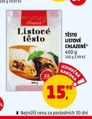 TĚSTO LISTOVÉ CHLAZENÉ - Penny Market aktualniletaky.eu