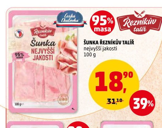 ŠUNKA ŘEZNÍKŮV TALÍŘ nejvyšší jakosti 100 g - Penny Market aktualniletaky.eu