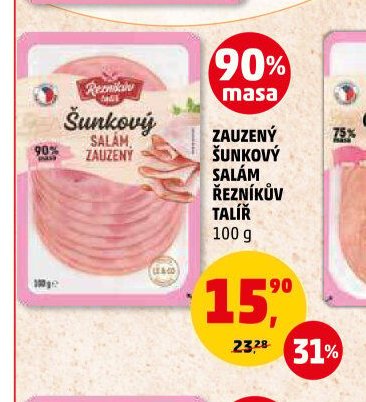 ZAUZENÝ ŠUNKOVÝ SALÁM ŘEZNÍKŮV TALÍŘ 100 g - Penny Market aktualniletaky.eu