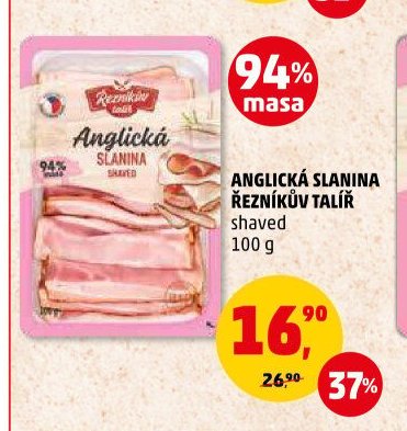 ANGLICKÁ SLANINA ŘEZNÍKŮV TALÍŘ shaved 100 g - Penny Market aktualniletaky.eu