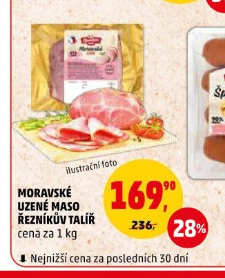 MORAVSKÉ UZENÉ MASO ŘEZNÍKŮV TALÍŘ cena za 1 kg - Penny Market aktualniletaky.eu