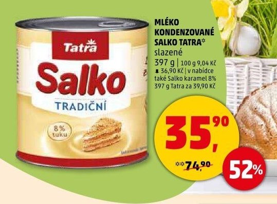 Mléko kondenzované Salko Tatra - Penny Market aktualniletaky.eu