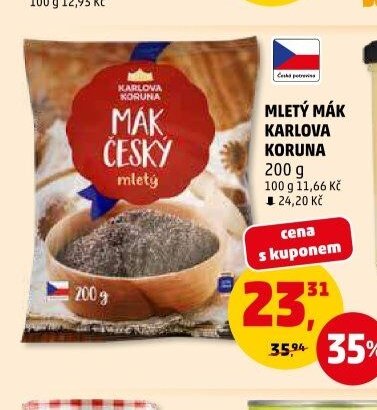 Mletý mák Karlova Koruna - Penny Market aktualniletaky.eu