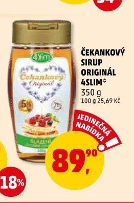 Čekankový sirup Originál 4slim - Penny Market aktualniletaky.eu