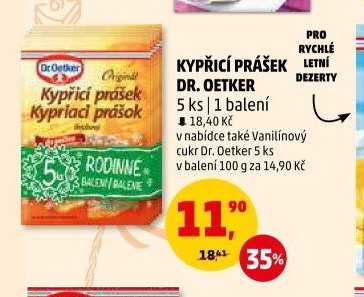 KYPŘICÍ PRÁŠEK DR. OETKER - Penny Market aktualniletaky.eu