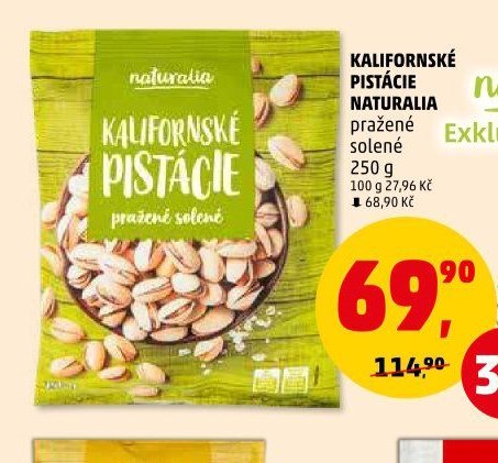 KALIFORNSKÉ PISTÁCIE NATURALIA pražené solené - Penny Market aktualniletaky.eu