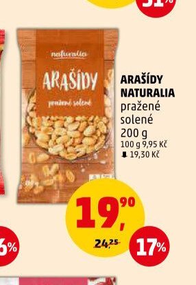 ARAŠÍDY NATURALIA pražené solené - Penny Market aktualniletaky.eu