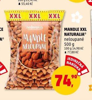 MANDLE XXL NATURALIA neloupané - Penny Market aktualniletaky.eu