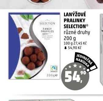 Lanýžové pralinky Selection - Penny Market aktualniletaky.eu
