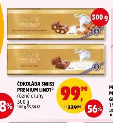 Čokoláda Swiss Premium Lindt 300 g - Penny Market aktualniletaky.eu