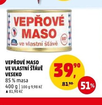 VEPŘOVÉ MASO VE VLASTNÍ ŠŤÁVĚ VESEKO - Penny Market aktualniletaky.eu
