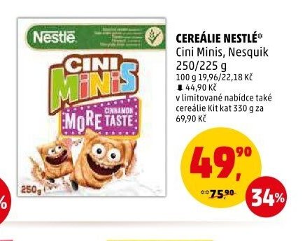 CEREÁLIE NESTLÉ Cini Minis, Nesquik - Penny Market aktualniletaky.eu
