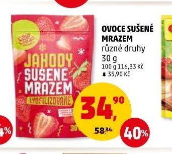 OVOCE SUŠENÉ MRAZEM různé druhy - Penny Market aktualniletaky.eu