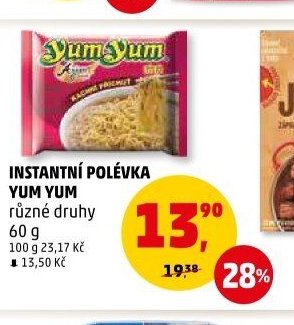 INSTANTNÍ POLÉVKA YUM YUM různé druhy - Penny Market aktualniletaky.eu
