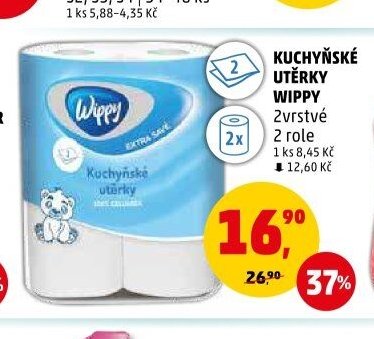 KUCHYŇSKÉ UTĚRKY WIPPY 2vrstvé 2 role - Penny Market aktualniletaky.eu